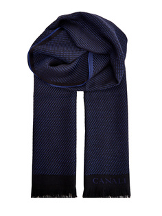 Шарф из шерсти с вязаным узором all-over Canali
