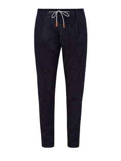 Брюки в стиле leisure из тонкого денима и кашемира Eleventy