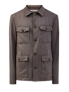Пиджак в стиле sprezzatura из меланжевой шерсти Impeccabile Canali