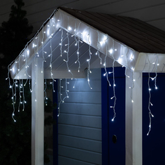 Luazon Lighting Гирлянда «Бахрома» 3 × 0.6 м белое, мерцание белым, 220 В