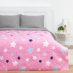 Покрывало 2сп Экономь и Я Stars 180*210±5см, 100% полиэстер, 190гр/м2 No Brand