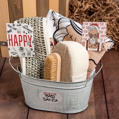 Набор подарочный Этель Santa полотенце 70х146 см и аксс (4 предм)