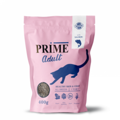 Сухой корм PRIME HEALTHY SKIN&COAT для кошек Здоровая кожа и шерсть с лососем, 400г P.R.I.M.E.