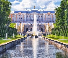 Алмазная мозаика картина стразами Петергоф, 40х50 см No Brand