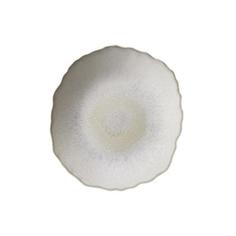 Тарелка мелкая 22х20см, керамика, цвет PERLE, Plume 960772 Jars