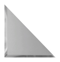 Плитка ДСТ Зеркальная плитка Треугольник с фацетом 10 мм ТЗС1-02 20 х 20 см серебряный