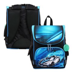 Ранец детский Calligrata "Крутая тачка", 34 х 25 х 13 см No Brand