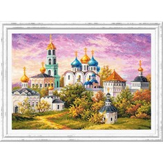 Набор для вышивания крестом «Троице-Сергиева Лавра» 40 ? 30 см No Brand