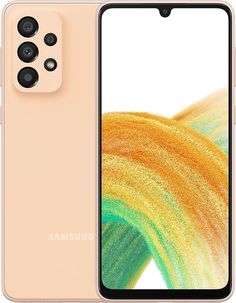 Смартфон Samsung SM-A336E Galaxy A33 5G 128Gb 6Gb оранжевый моноблок 3G 4G 2Sim 6.4" 1080x