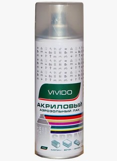 Акриловый аэрозольный лак VIVIDO, матовый, 520 мл