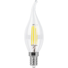 Лампа светодиодная LED 11вт Е14 белый свеча на ветру FILAMENT | код 38012 | FERON (1 шт.)