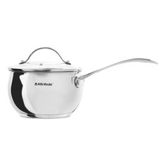 Ковш Attribute Steel Optima с крышкой 2,1 л