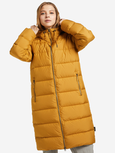 Пальто пуховое женское Jack Wolfskin Crystal Palace, Желтый