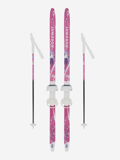 Комплект лыжный детский Nordway KG SnowPrincess Soft, Розовый
