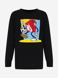 Лонгслив для мальчиков Nike Boxy Soccer Patch, Черный