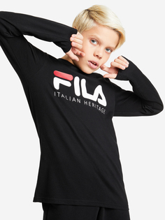 Лонгслив для мальчиков FILA, Черный