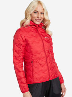 Куртка пуховая женская Columbia Delta Ridge Down Hooded Jacket, Красный