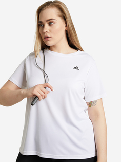 Футболка женская adidas Sport, Plus Size, Белый