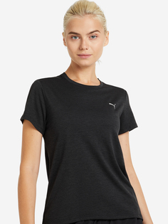 Футболка женская PUMA Run Favorite Heather, Черный
