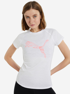 Футболка женская PUMA Run Logo, Белый