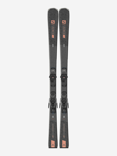 Горные лыжи женские + крепления Salomon E S/Force W 5, Серый