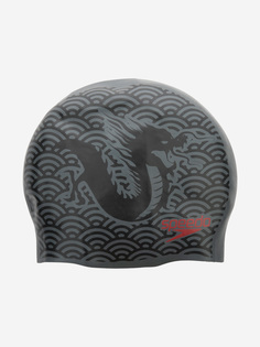 Шапочка для плавания детская Speedo Rev Silc, Черный