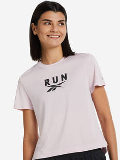 Футболка женская Reebok Workout Ready Run Speedwick, Розовый