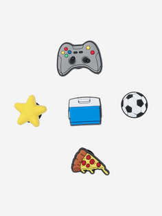 Украшение для обуви Crocs Soccer All Star 5 Pack, Мультицвет