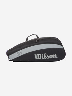 Сумка для 6 ракеток Wilson RF TEAM 6 PACK, Черный
