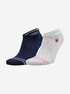 Носки женские Skechers, 2 пары, Серый