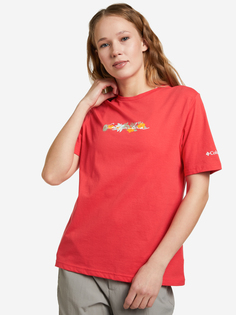 Футболка женская Columbia Timber Point Graphic Tee, Красный