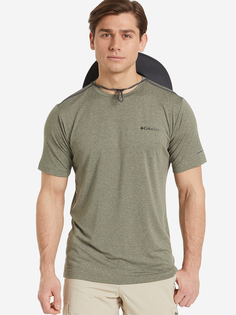 Футболка мужская Columbia Tech Trail Crew Neck, Зеленый