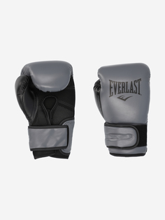 Перчатки боксерские Everlast PowerLock 2, Серый