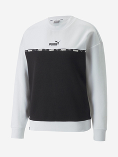 Свитшот женскаий PUMA Power Tape Crew, Черный