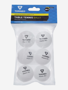 Набор мячей для настольного тенниса Torneo, 6 шт, Белый