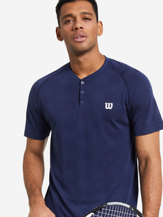 Поло мужское Wilson POWER SEAMLESS HENLEY, Серый