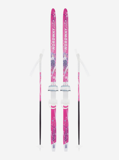 Комплект лыжный детский Nordway Snow Princess soft, Розовый