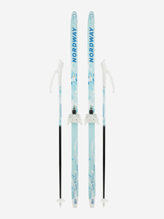 Комплект лыжный детский Nordway Snow Princess 75 mm, Голубой