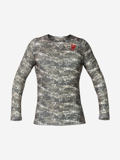 Футболка с длинным рукавом мужская MadGuy Camo-Line, Зеленый