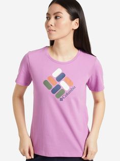 Футболка женская Columbia Alpine Way Screen SS Tee, Фиолетовый