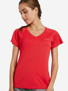 Футболка женская Columbia Zero Rules Short Sleeve Shirt, Красный