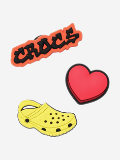 Украшение для обуви Crocs Jibbitz I Love Crocs 3 Pack, Мультицвет
