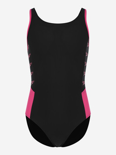 Купальник для девочек Speedo Boom Logo Splice, Черный