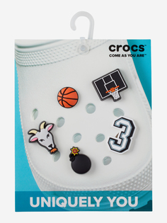 Украшение для обуви Crocs Basketball Star 5 Pack, Мультицвет