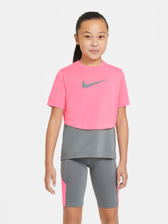 Футболка для девочек Nike Dri-FIT Trophy, Розовый