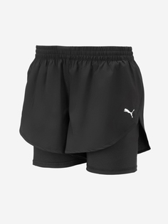 Шорты женские PUMA 2 In 1 Run, Черный