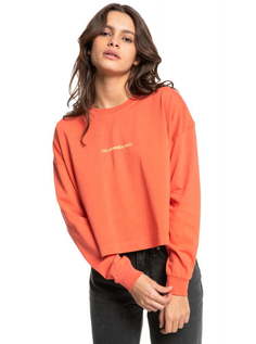 Оверсайз лонгслив из органического хлопка Quiksilver Womens Oversized Crop