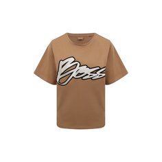 Хлопковая футболка BOSS