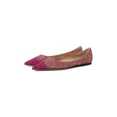 Текстильные балетки Love Jimmy Choo