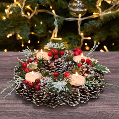 Подсвечник на 4 свечи Сorona di Natale Cozy Home